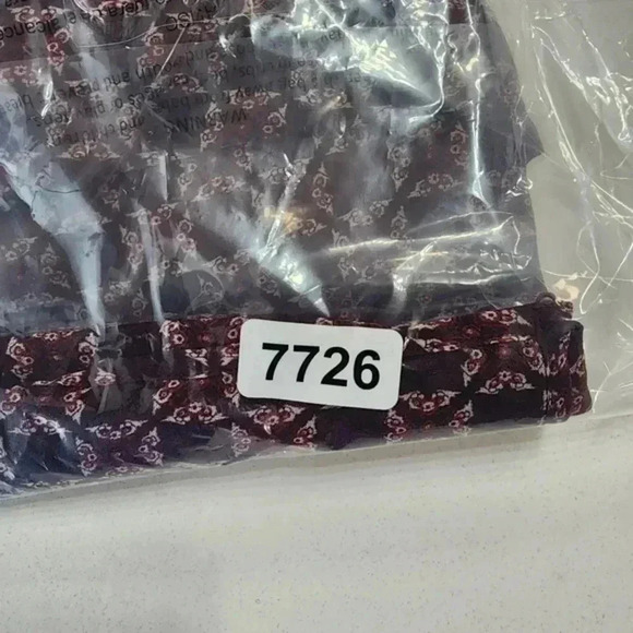 Max Studio Crew Neck‎ Bell Sleeve Geometric Print Chiffon S - Picture 10 of 10